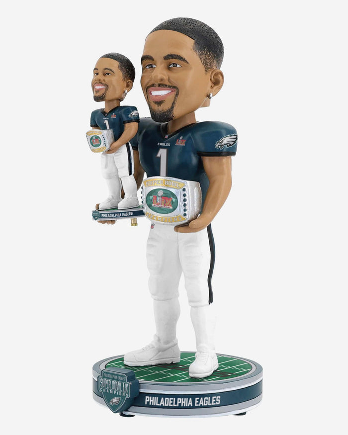 Jalen Hurts Philadelphia Eagles Super Bowl LIX Champions Bobble Dubblz Bobblehead FOCO - FOCO.com