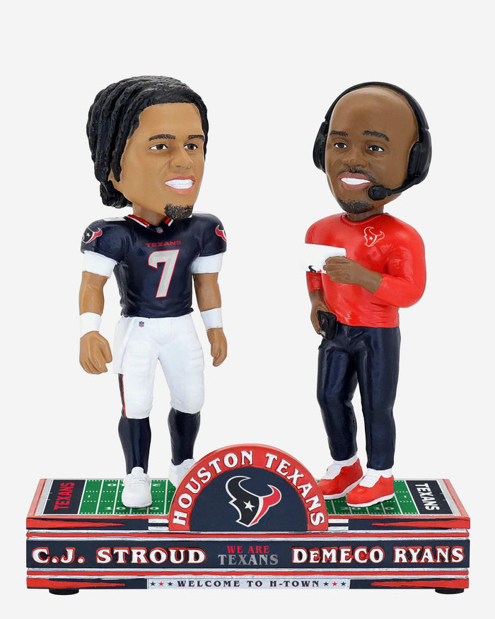 CJ Stroud & DeMeco Ryans Houston Texans Dual Bobblehead FOCO - FOCO.com