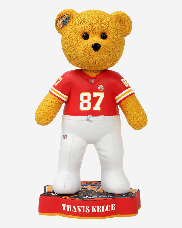 Travis Kelce Kansas City Chiefs Team Beans Player Bear Bobblehead FOCO - FOCO.com