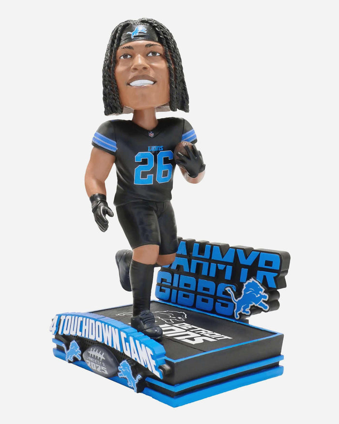 Jahmyr Gibbs Detroit Lions Gamebreaker Bobblehead FOCO - FOCO.com