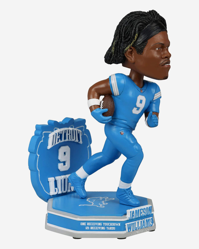 Jameson Williams Detroit Lions Gamebreaker Bobblehead FOCO - FOCO.com