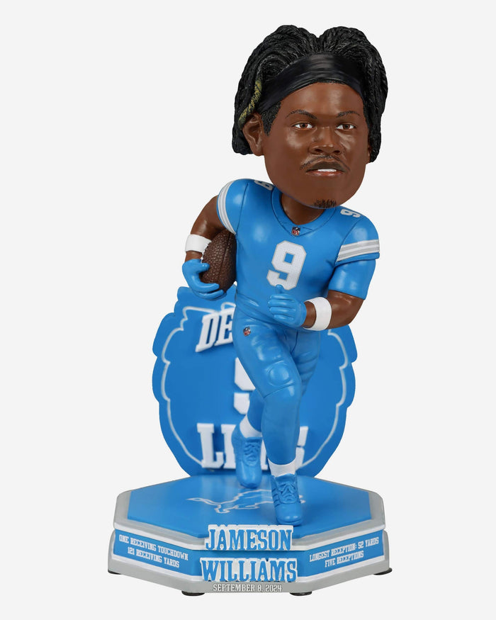 Jameson Williams Detroit Lions Gamebreaker Bobblehead FOCO - FOCO.com