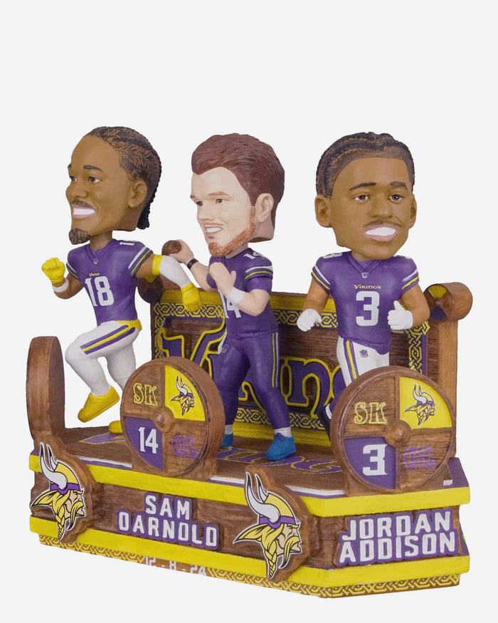 Minnesota Vikings Gamebreaker Mini Bobblehead Scene FOCO - FOCO.com