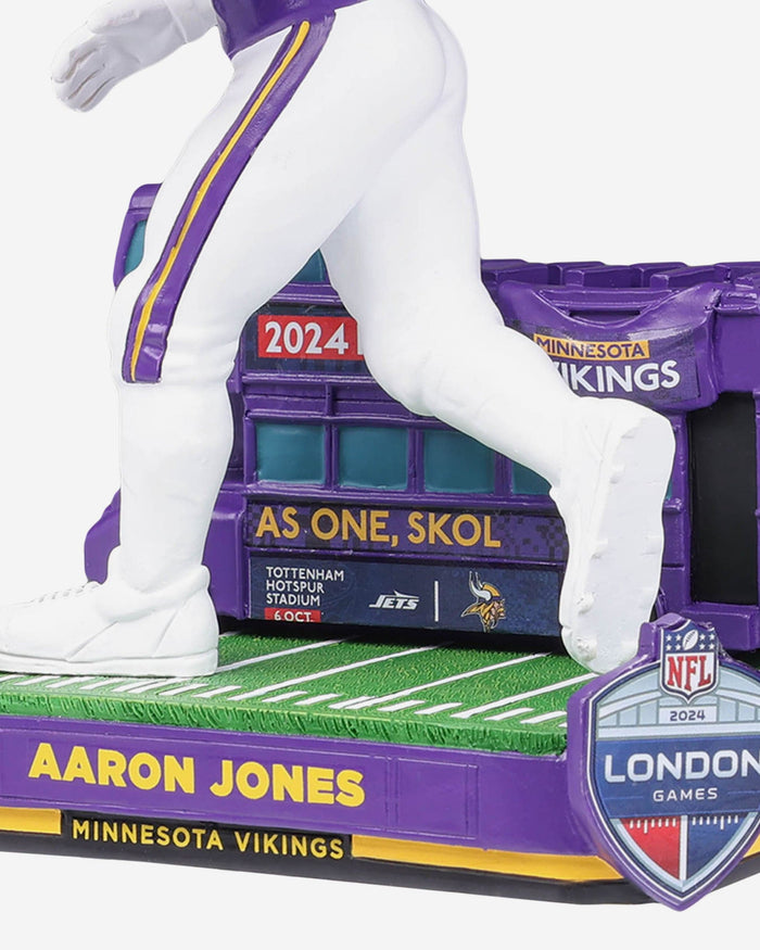 Aaron Jones Minnesota Vikings 2024 International Game Bobblehead FOCO - FOCO.com