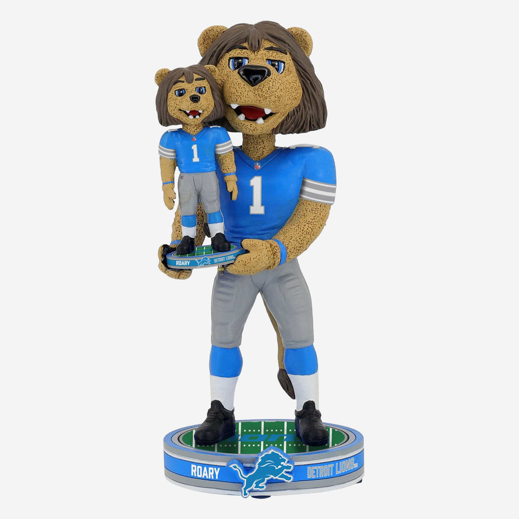 Roary Detroit Lions Bobble Dubblz Mascot Bobblehead FOCO - FOCO.com