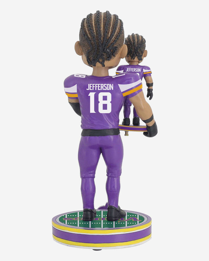 Justin Jefferson Minnesota Vikings Bobble Dubblz Bobblehead FOCO - FOCO.com