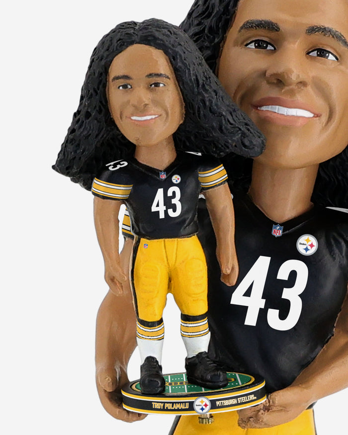 Troy Polamalu Pittsburgh Steelers Bobble Dubblz Bobblehead FOCO - FOCO.com