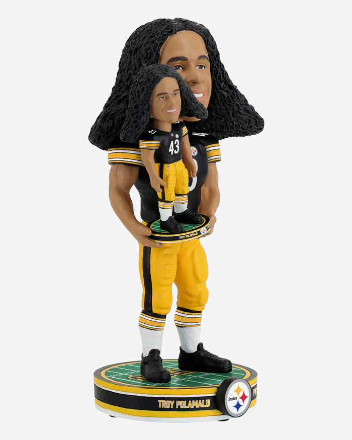 Troy Polamalu Pittsburgh Steelers Bobble Dubblz Bobblehead FOCO - FOCO.com