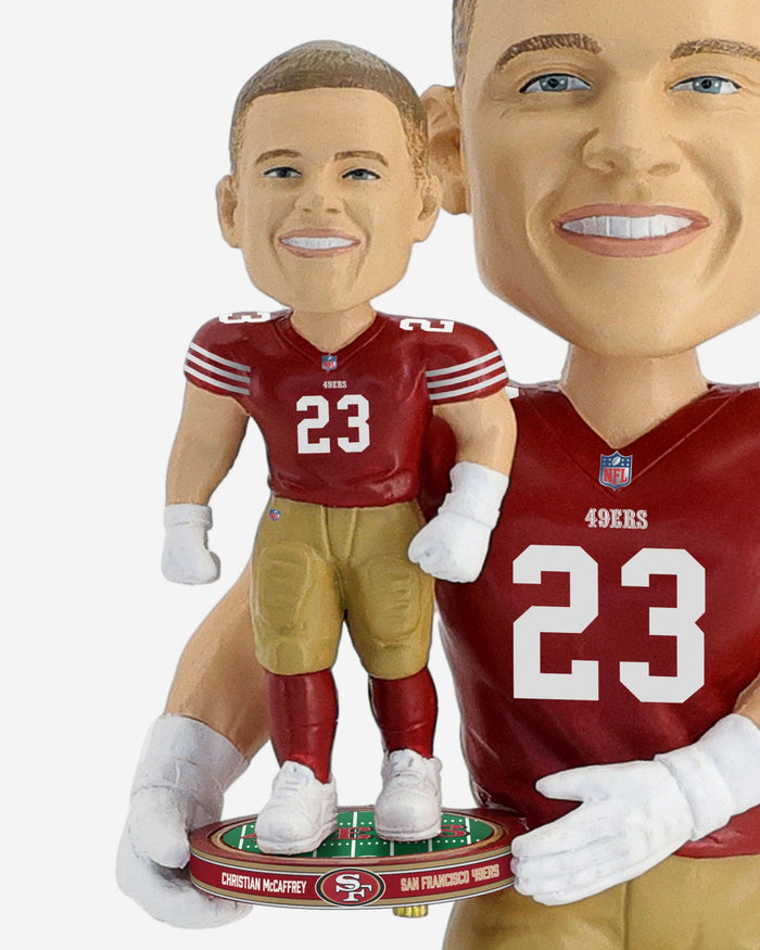 Christian McCaffrey San Francisco 49ers Bobble Dubblz Bobblehead FOCO - FOCO.com