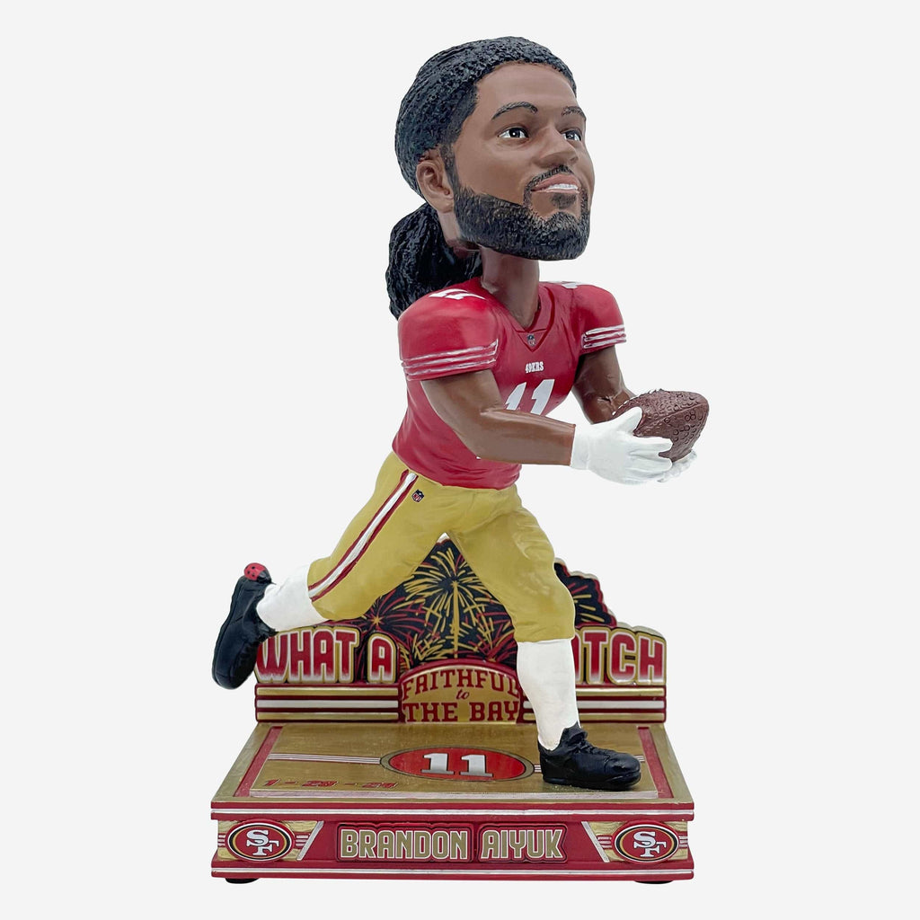 Brandon Aiyuk San Francisco 49ers NFL Championship Pivotal Catch Bobblehead FOCO - FOCO.com