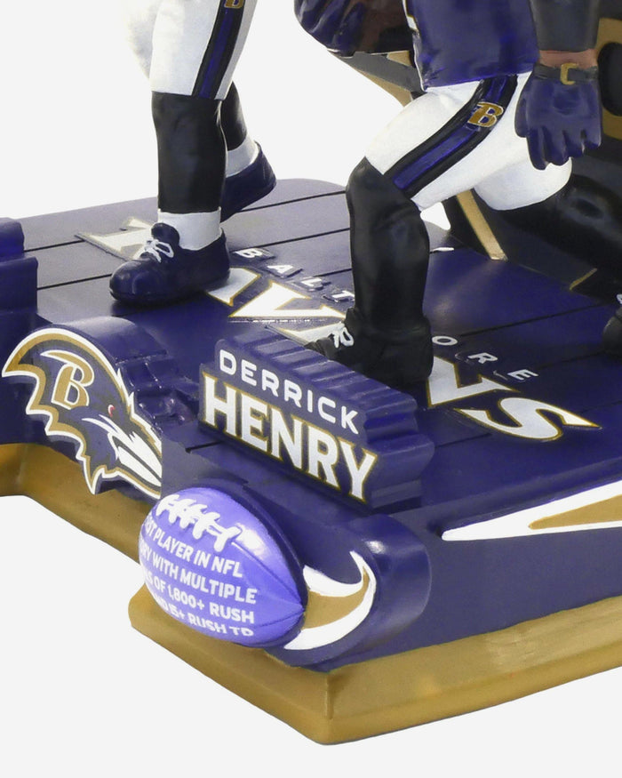 Derrick Henry & Lamar Jackson Baltimore Ravens History Makers Dual Bobblehead FOCO - FOCO.com