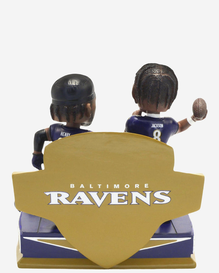 Derrick Henry & Lamar Jackson Baltimore Ravens History Makers Dual Bobblehead FOCO - FOCO.com