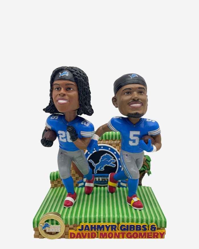 Jahmyr Gibbs & David Montgomery Detroit Lions Nickname Dual Bobblehead FOCO - FOCO.com