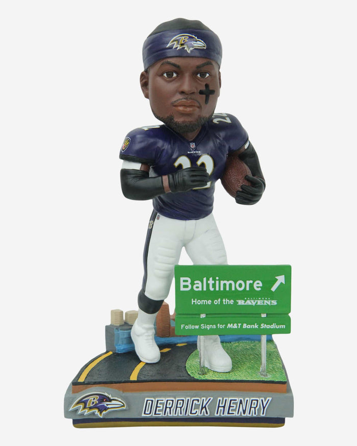 Derrick Henry Baltimore Ravens Next Stop Bobblehead FOCO - FOCO.com