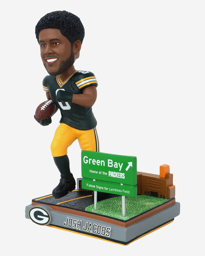 Josh Jacobs Green Bay Packers Next Stop Bobblehead FOCO - FOCO.com