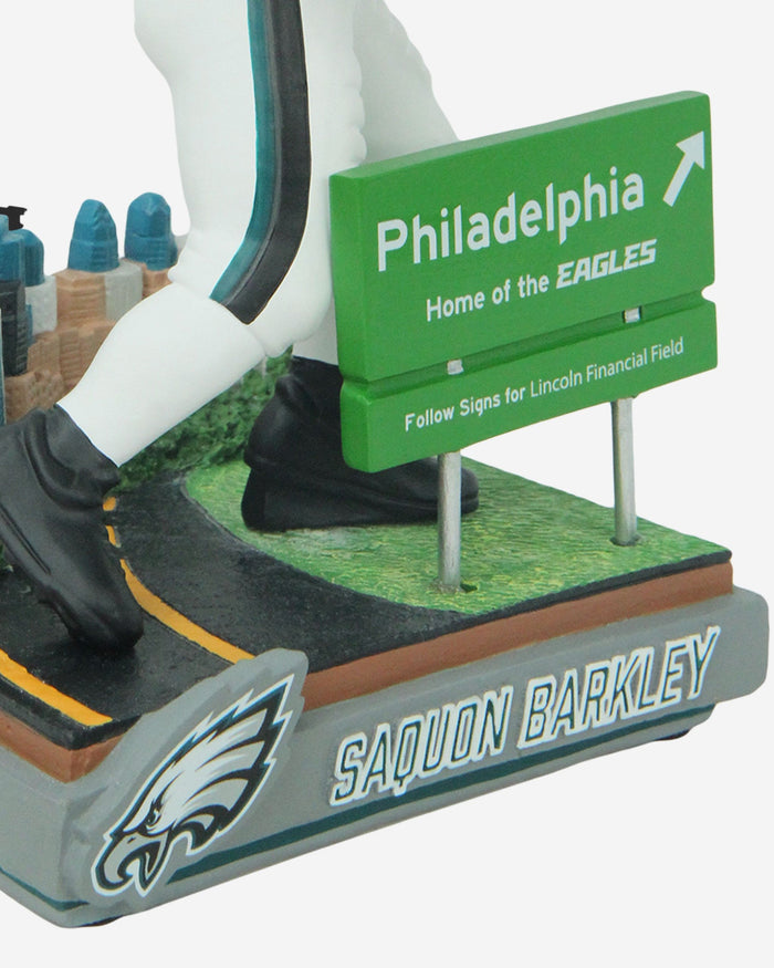 Saquon Barkley Philadelphia Eagles Next Stop Bobblehead FOCO - FOCO.com