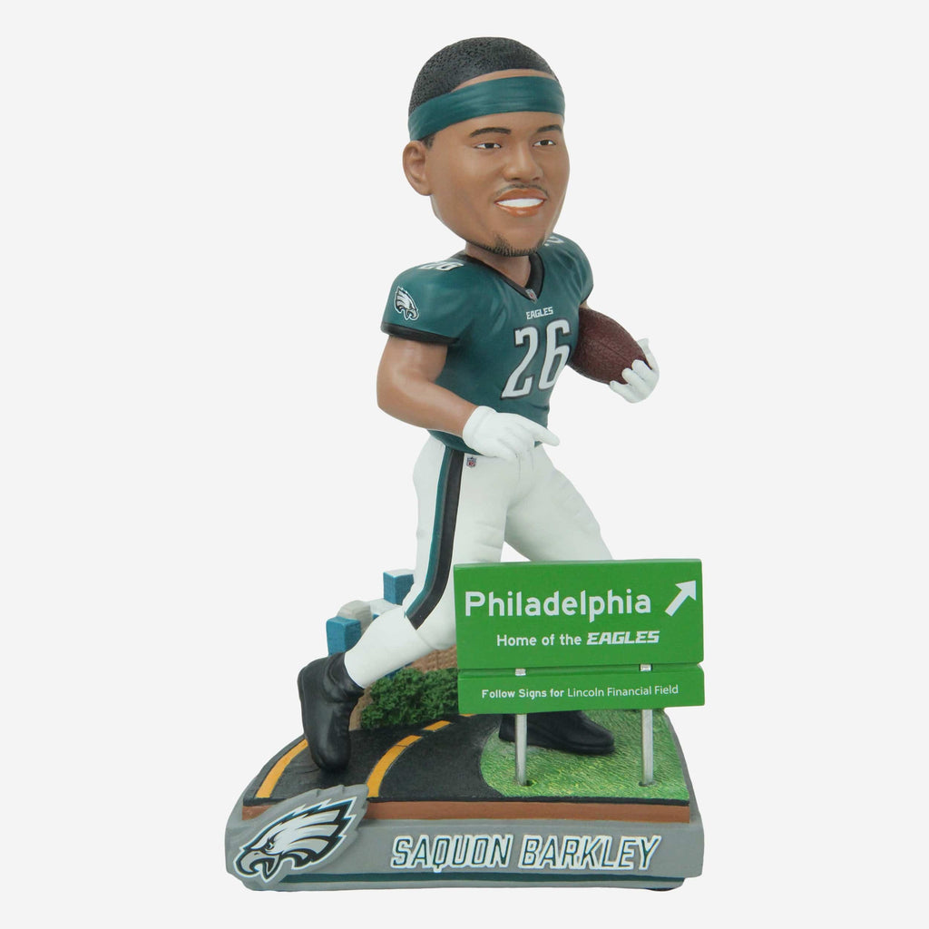 Saquon Barkley Philadelphia Eagles Next Stop Bobblehead FOCO - FOCO.com