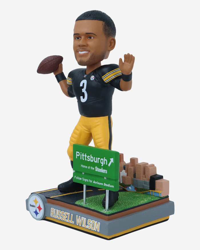 Russel Wilson Pittsburgh Steelers Next Stop Bobblehead FOCO - FOCO.com