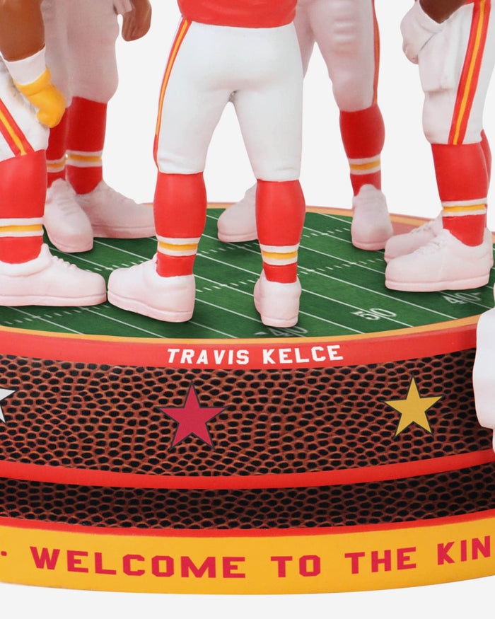 Kansas City Chiefs Huddle Spinner Mini Bobblehead Scene FOCO - FOCO.com