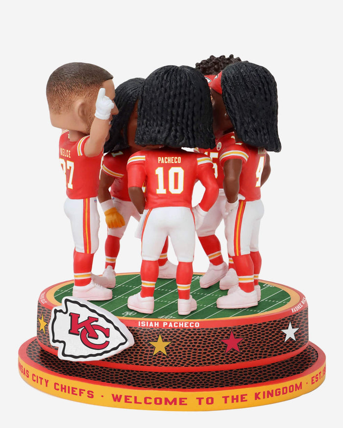 Kansas City Chiefs Huddle Spinner Mini Bobblehead Scene FOCO - FOCO.com