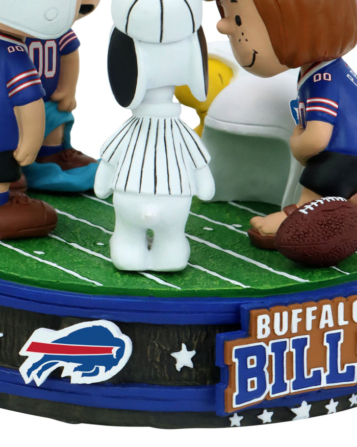 Buffalo Bills Peanuts Huddle Mini Bobblehead Scene FOCO - FOCO.com