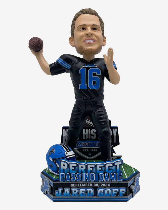 Jared Goff Detroit Lions Perfect Passing Game Bobblehead FOCO - FOCO.com