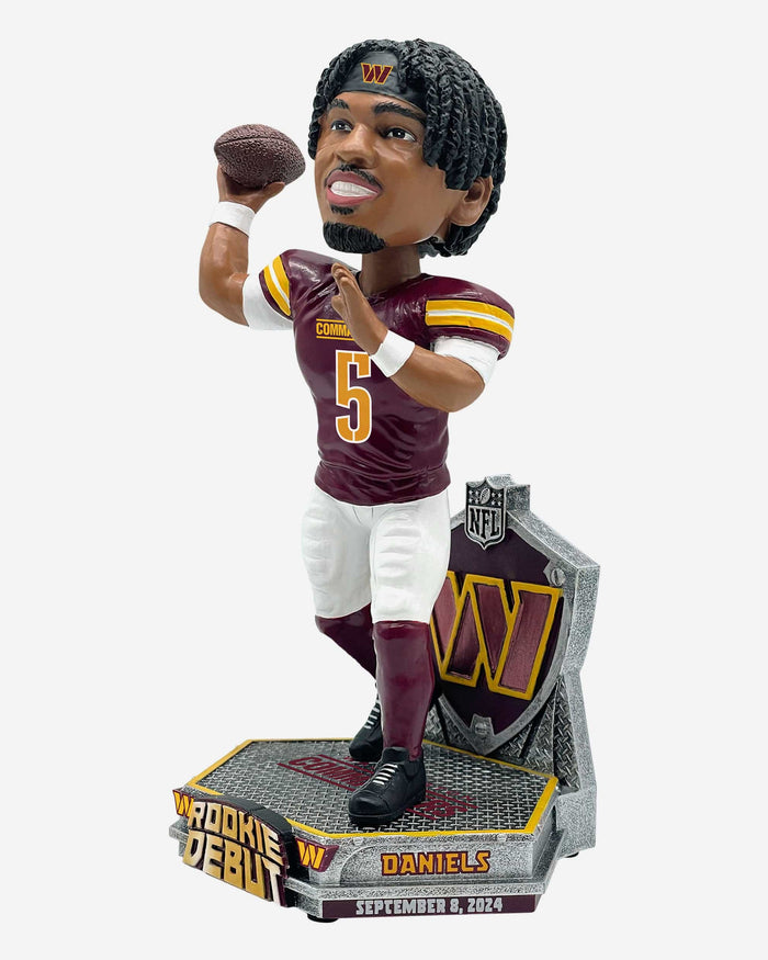 Jayden Daniels Washington Commanders Debut Bobblehead FOCO - FOCO.com