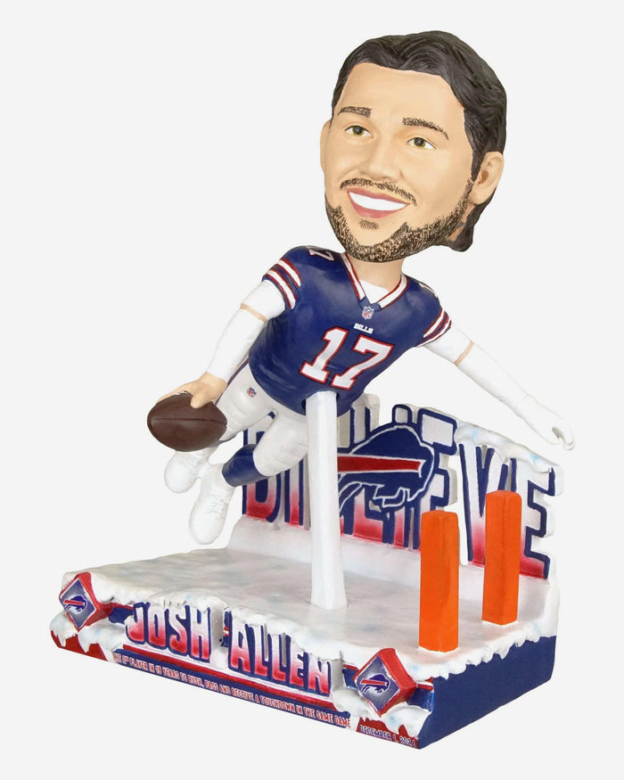 Josh Allen Buffalo Bills Rushing & Receiving & Throwing Touchdown Milestone Bobblehead FOCO - FOCO.com