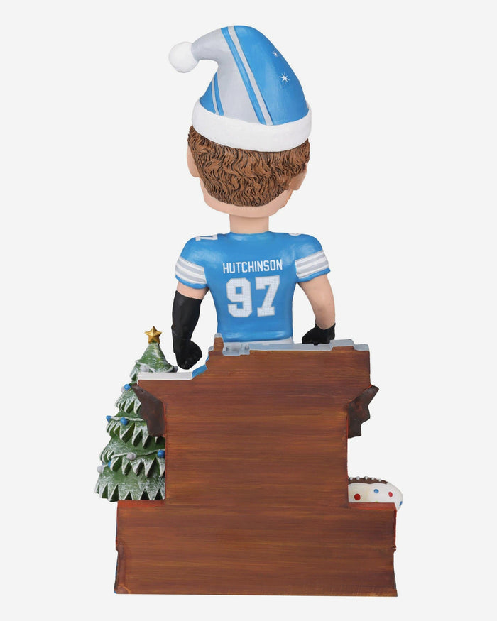Aidan Hutchinson Detroit Lions Snow Globe Bobblehead FOCO - FOCO.com
