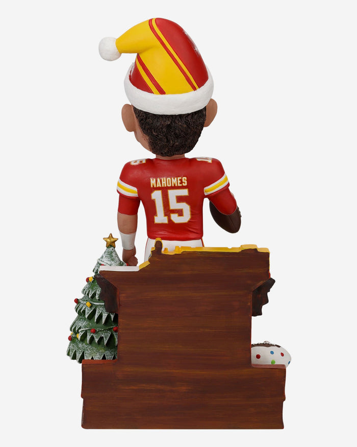 Patrick Mahomes Kansas City Chiefs Holiday Snowglobe Bobblehead FOCO - FOCO.com