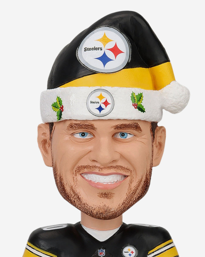 TJ Watt Pittsburgh Steelers Holiday Snowglobe Bobblehead FOCO - FOCO.com