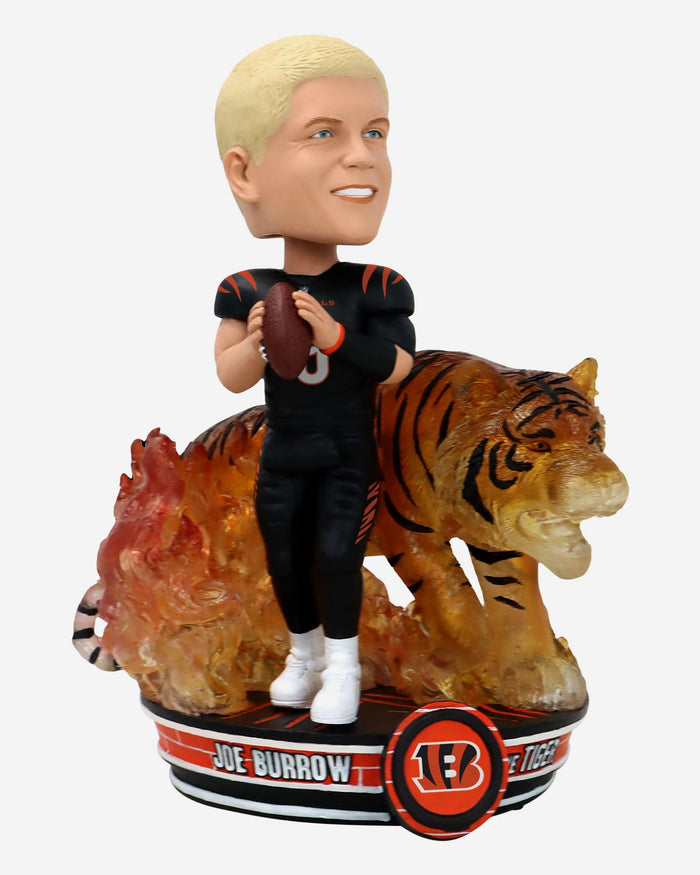 Joe Burrow Cincinnati Bengals Tiger Spirit Animal Bobblehead FOCO - FOCO.com