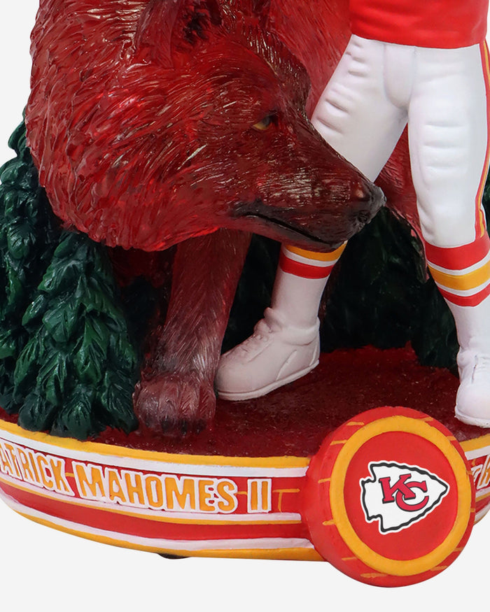 Patrick Mahomes Kansas City Chiefs Wolf Spirit Animal Bobblehead FOCO - FOCO.com