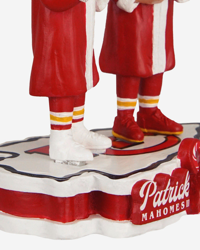 Patrick Mahomes & Travis Kelce Kansas City Chiefs Holiday Robes Dual Bobblehead FOCO - FOCO.com