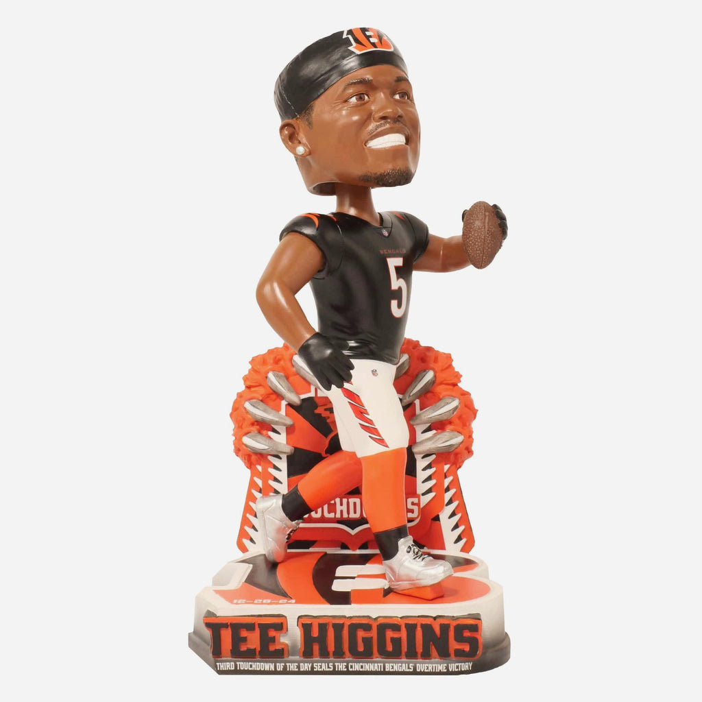 Tee Higgins Cincinnati Bengals Three Touchdown Gamebreaker Bobblehead FOCO - FOCO.com