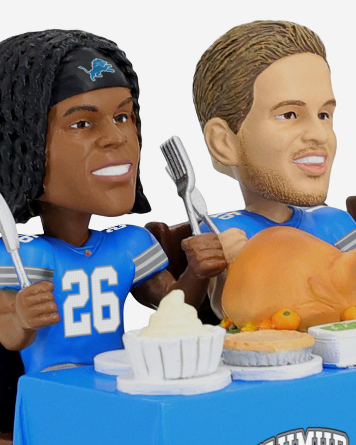 Detroit Lions Thanksgiving Feast Mini Bobblehead Scene FOCO - FOCO.com