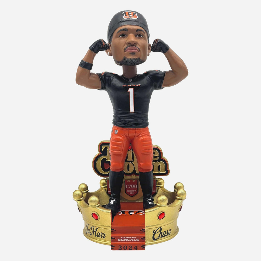 Ja'Marr Chase Cincinnati Bengals Receiving Triple Crown Bobblehead FOCO - FOCO.com