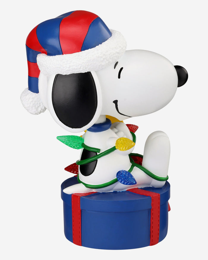 Buffalo Bills Snoopy & Woodstock Peanuts Christmas Light Up Bobblehead FOCO - FOCO.com