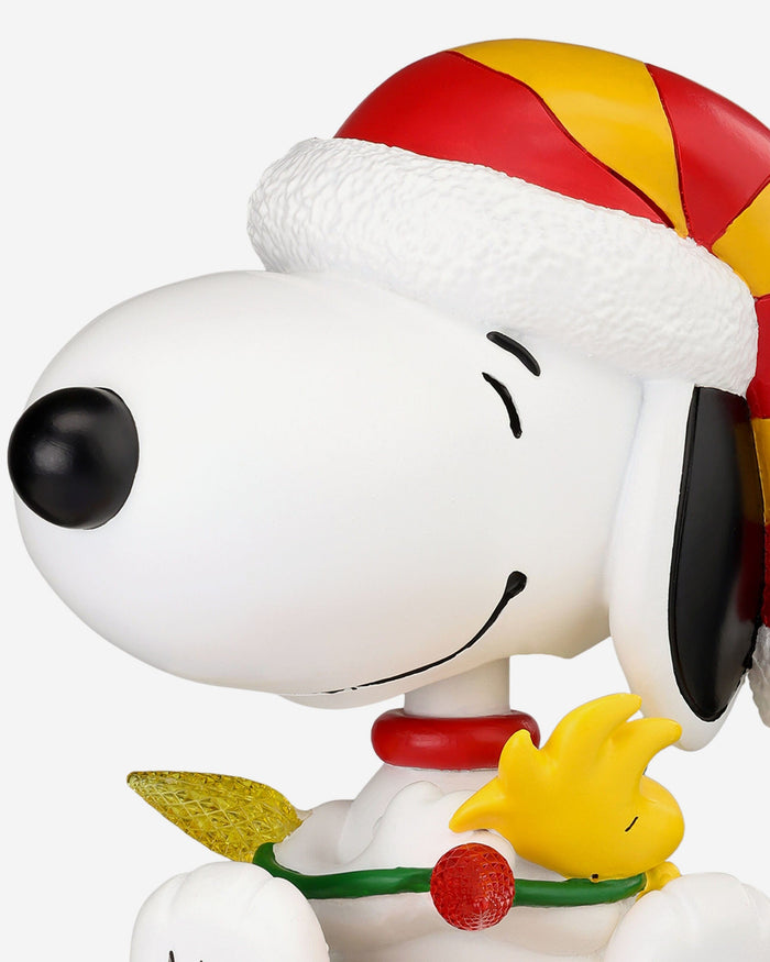 Kansas City Chiefs Snoopy & Woodstock Peanuts Christmas Light Up Bobblehead FOCO - FOCO.com