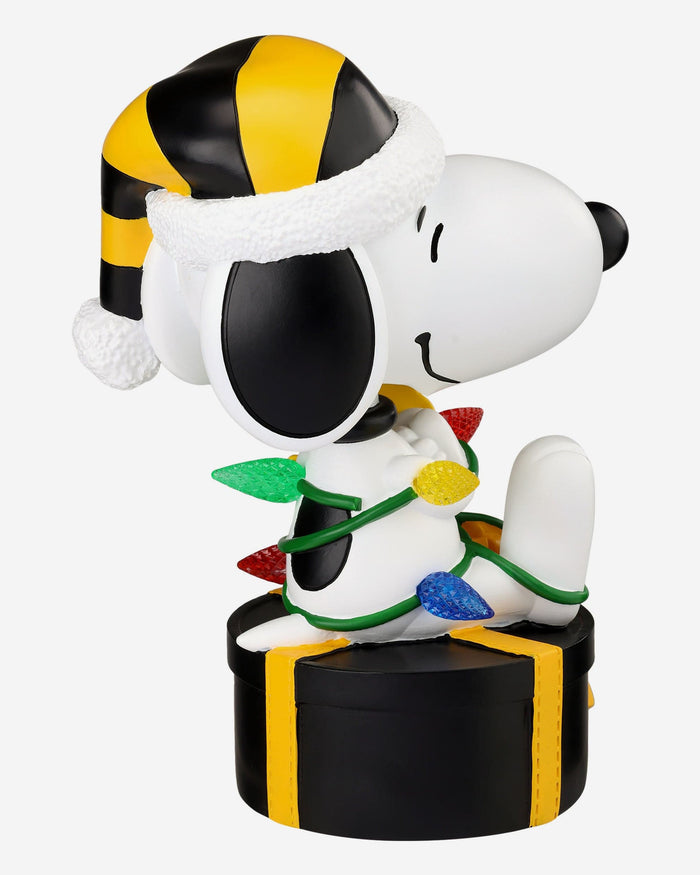 Pittsburgh Steelers Snoopy & Woodstock Peanuts Christmas Light Up Bobblehead FOCO - FOCO.com