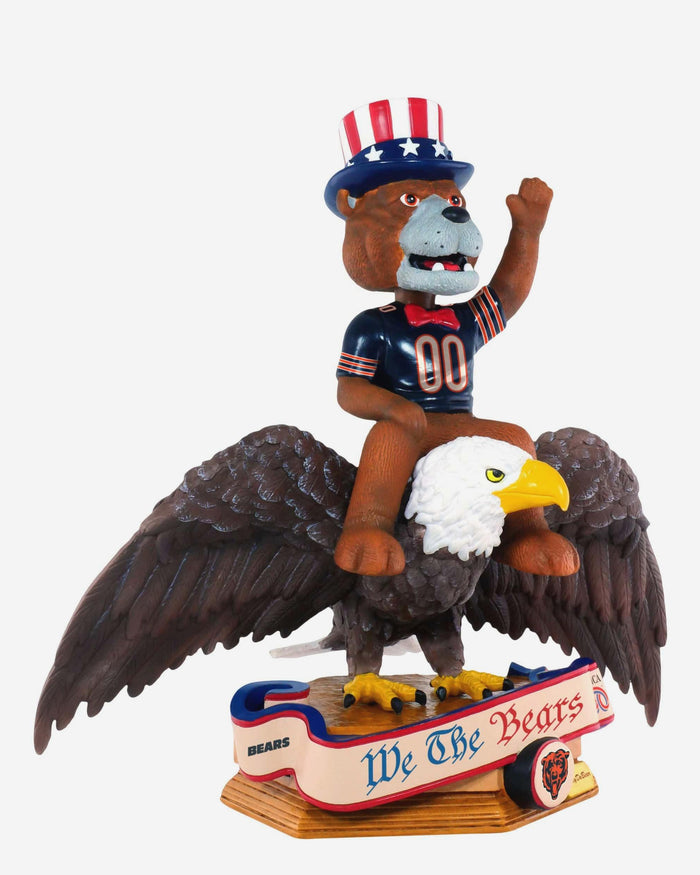 Staley Da Bear Chicago Bears America's 250th Anniversary Bald Eagle Mascot Bobblehead FOCO - FOCO.com