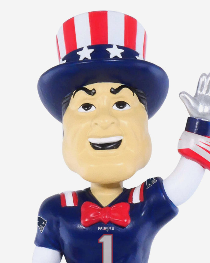 Pat the Patriot New England Patriots America's 250th Anniversary Bald Eagle Mascot Bobblehead FOCO - FOCO.com