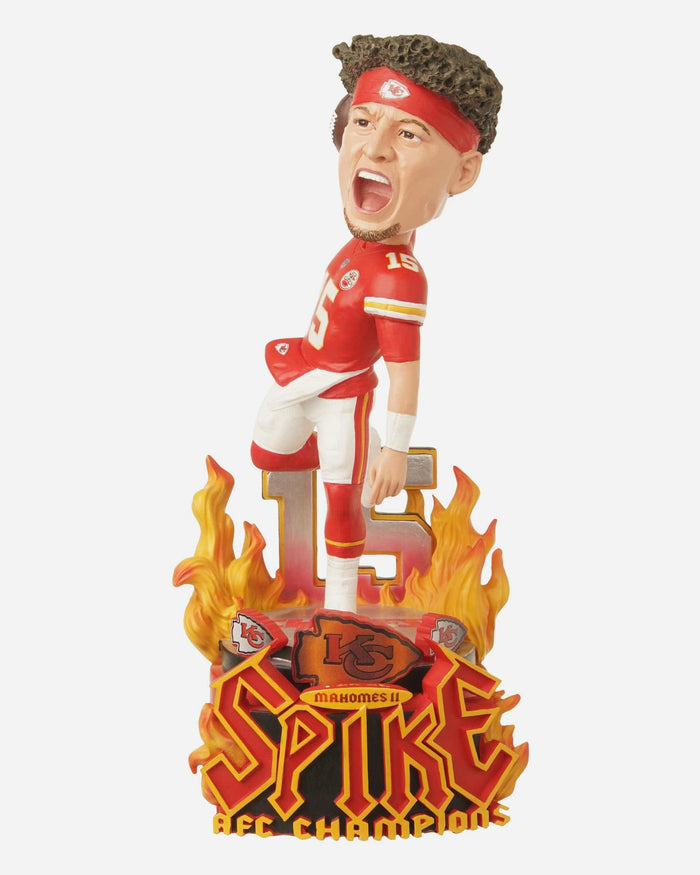 Patrick Mahomes Kansas City Chiefs AFC Championship Spike Celebration Bobblehead FOCO - FOCO.com