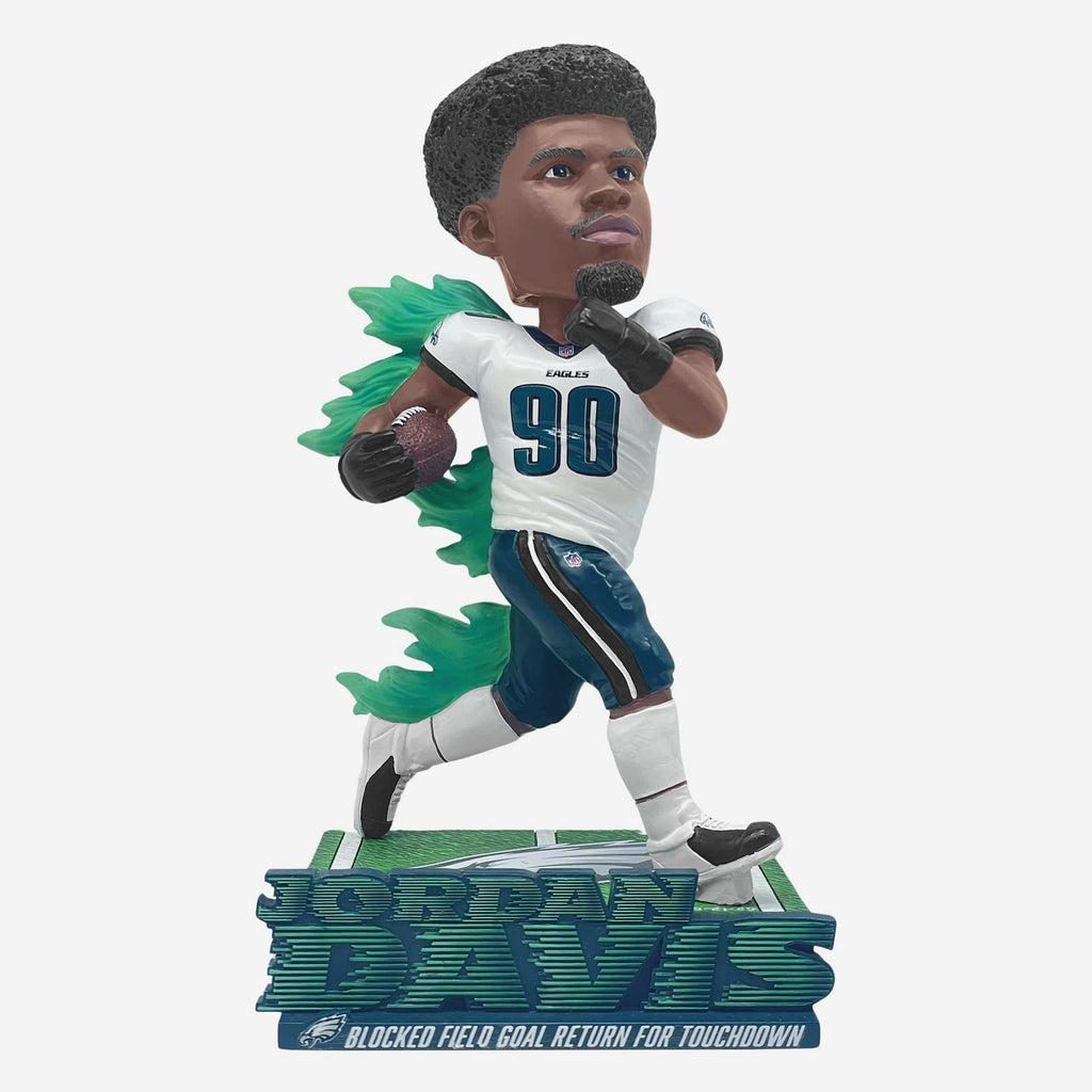 Jordan Davis Philadelphia Eagles Blocked Field Goal Touchdown Return Bobblehead FOCO - FOCO.com