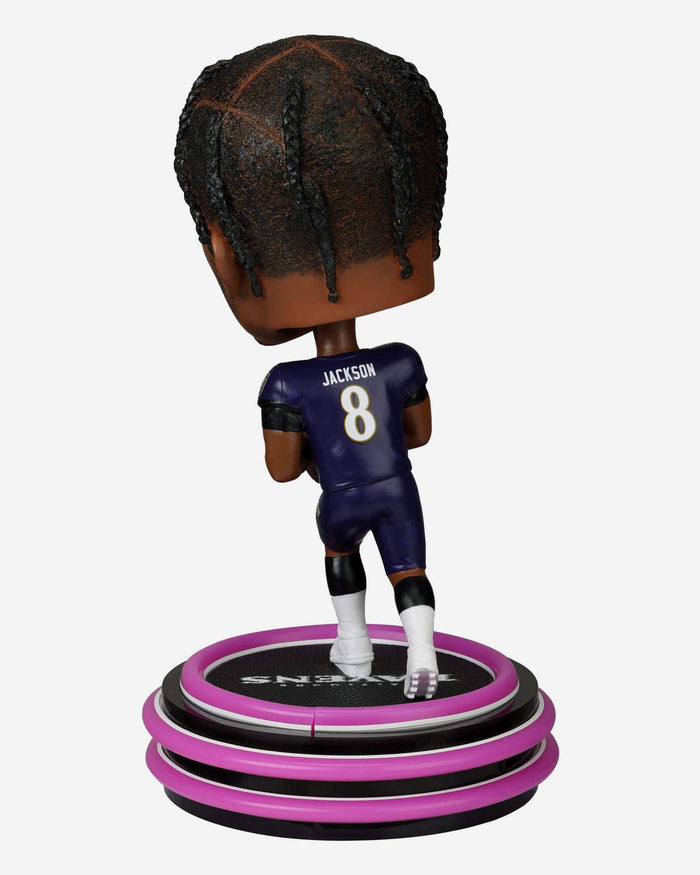 Lamar Jackson Baltimore Ravens LED Neon Bighead Bobblehead FOCO - FOCO.com