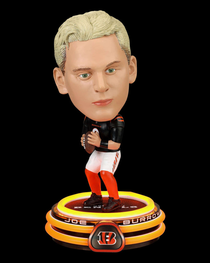 Joe Burrow Cincinnati Bengals LED Neon Bighead Bobblehead FOCO - FOCO.com