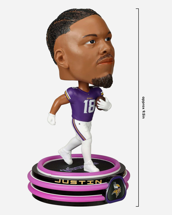 Justin Jefferson Minnesota Vikings LED Neon Bighead Bobblehead FOCO - FOCO.com