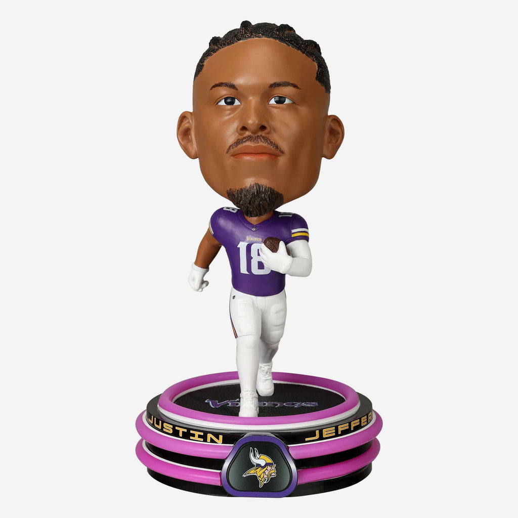 Justin Jefferson Minnesota Vikings LED Neon Bighead Bobblehead FOCO - FOCO.com