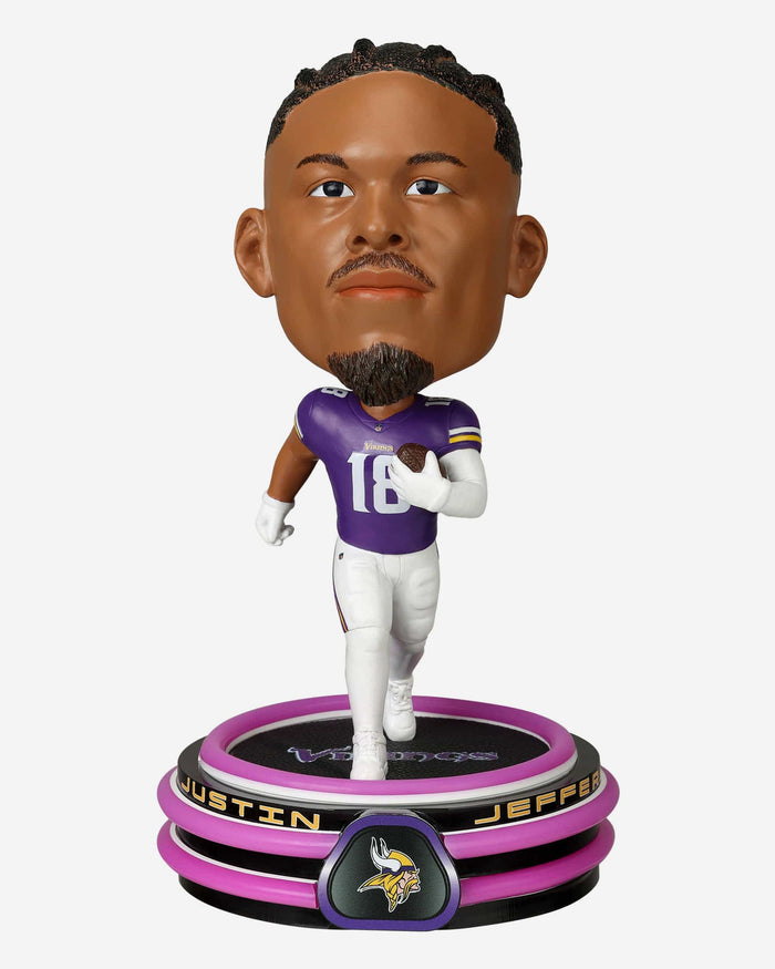 Justin Jefferson Minnesota Vikings LED Neon Bighead Bobblehead FOCO - FOCO.com