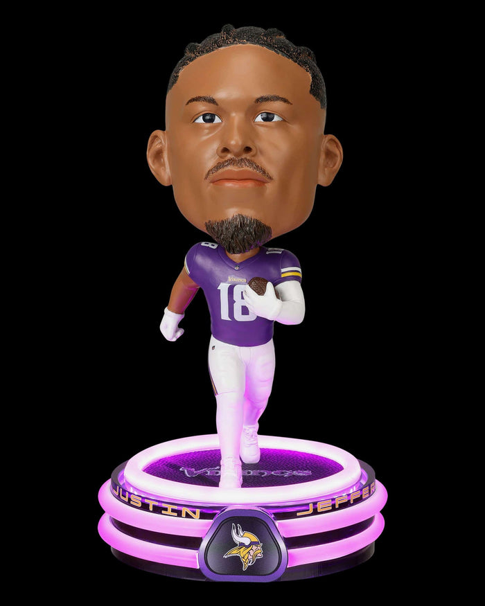 Justin Jefferson Minnesota Vikings LED Neon Bighead Bobblehead FOCO - FOCO.com